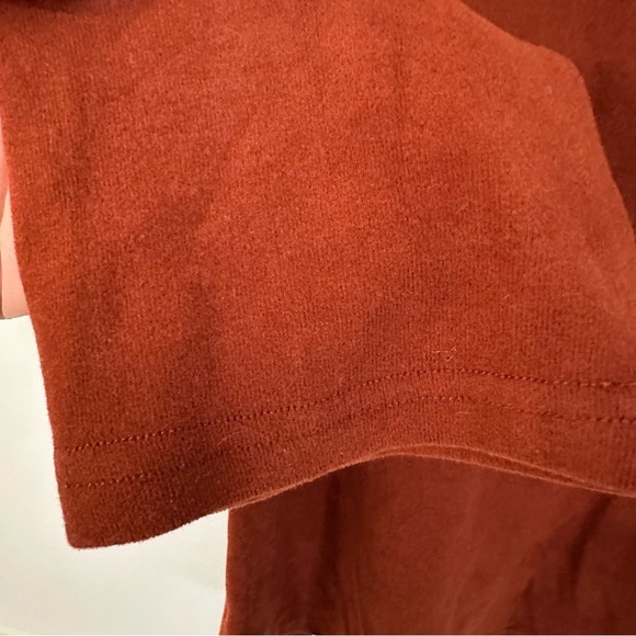 OGL Eco-Mousse Womens Long Sleeve Crewneck Wool Blend Rust Orange Top Sz 2XL NWT - Picture 5 of 11